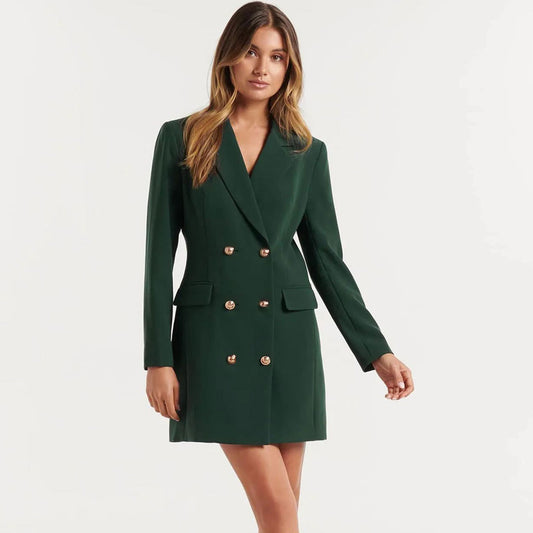 Elegantes Blazer-Kleid für Damen – Schwarz