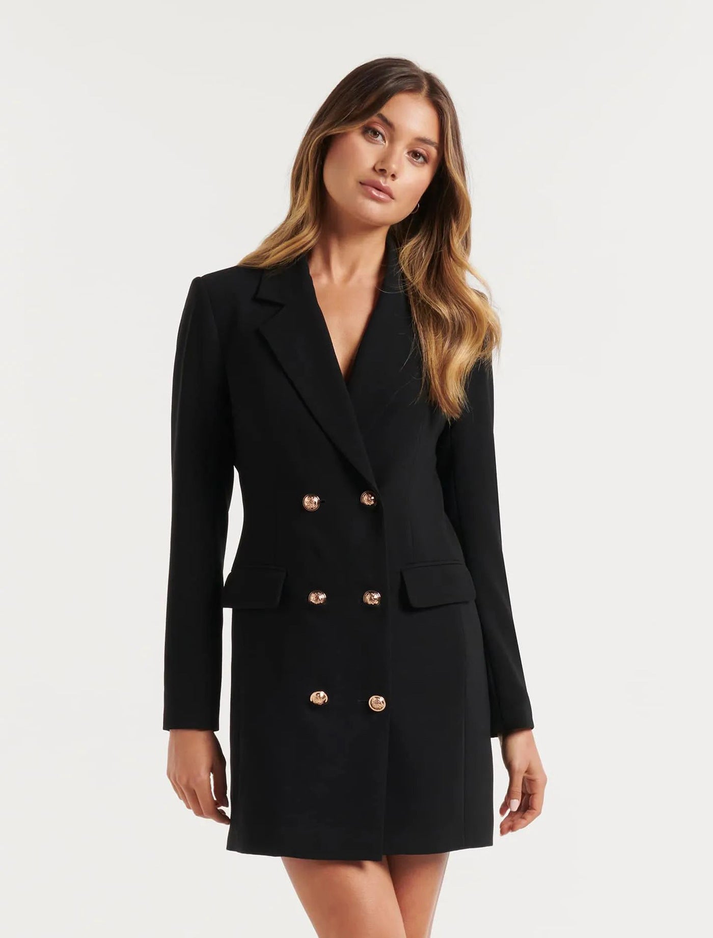 Elegantes Blazer-Kleid für Damen – Schwarz